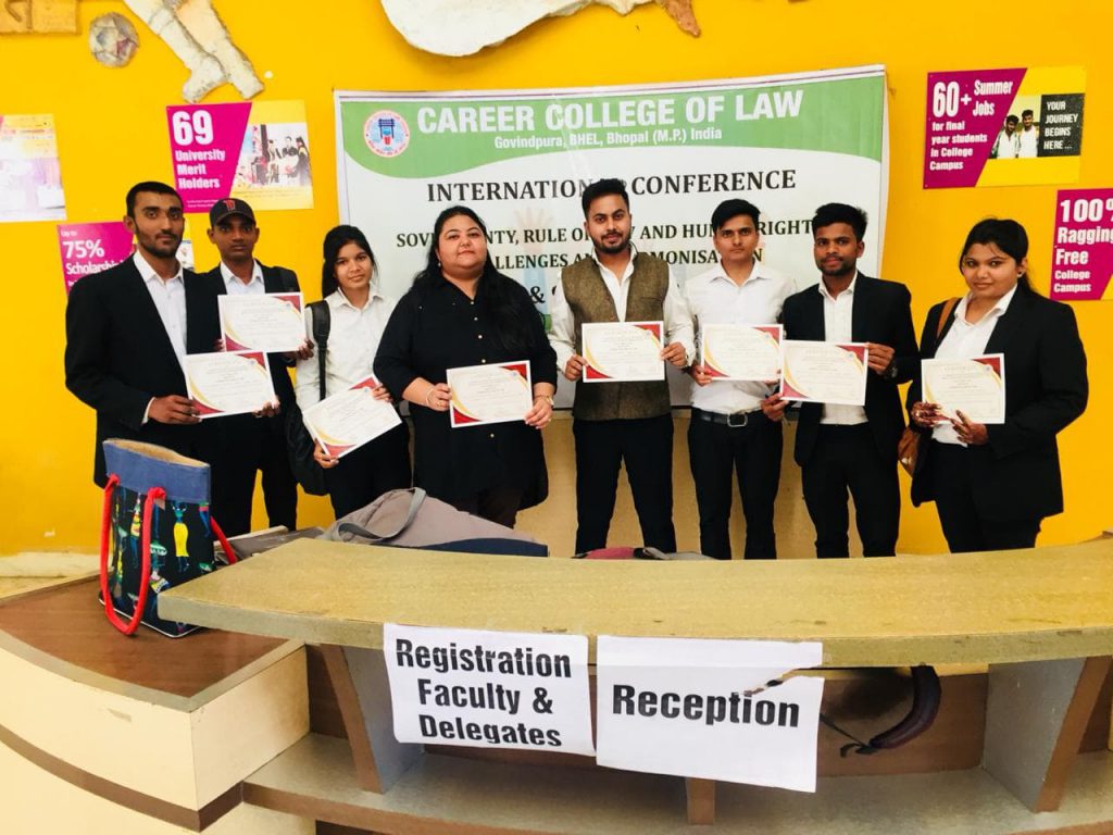 Law student attended the international conference at career college